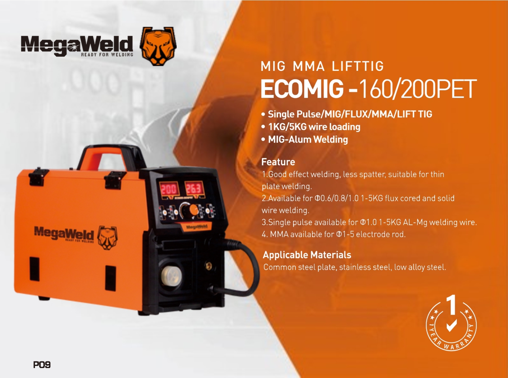 Mesin Las ECOMIG-160 / 200PET